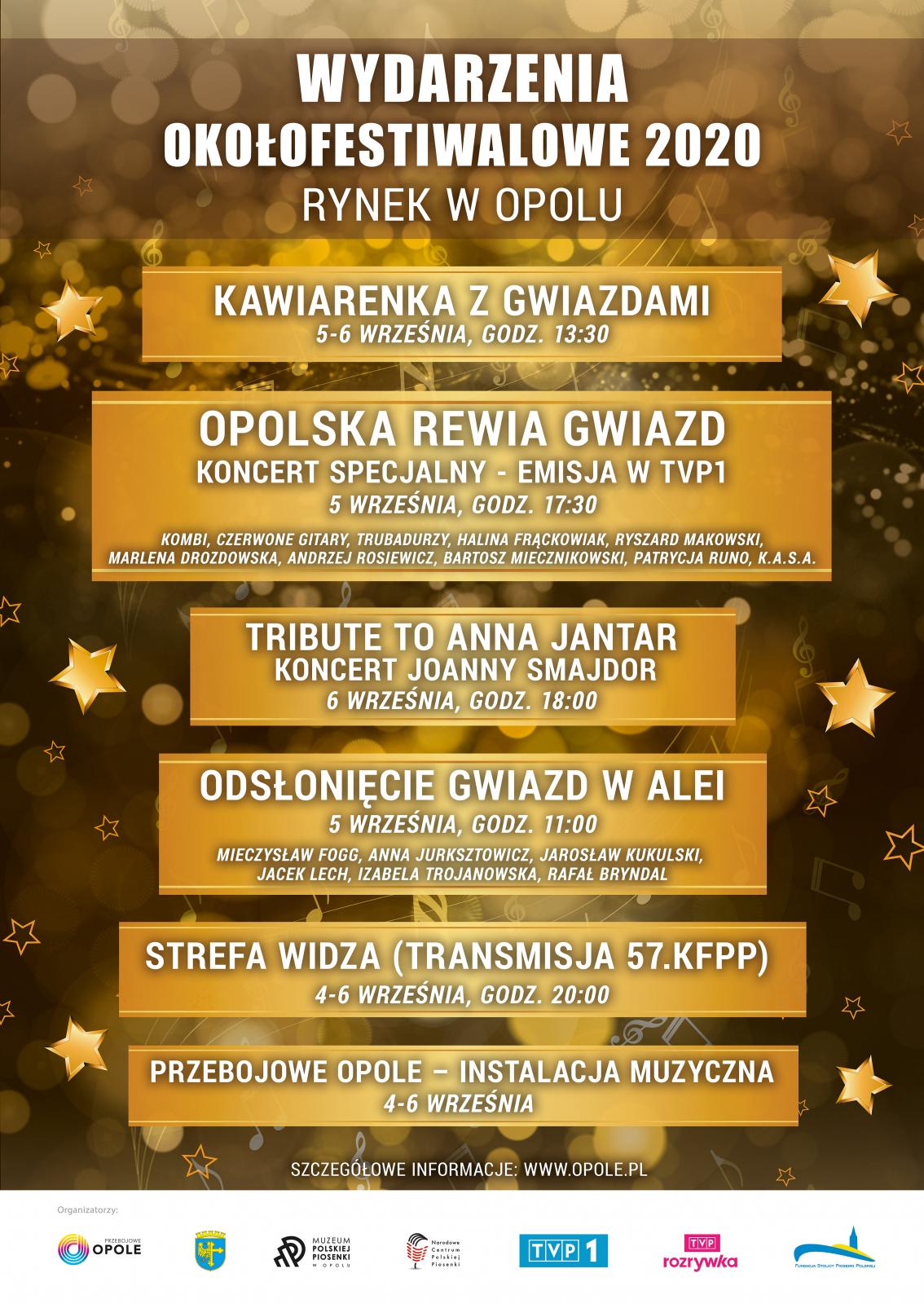 Wydarzenia Okołofestowalowe 2020 plakat