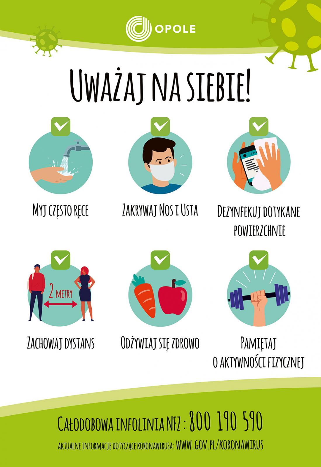 Uważaj na siebie! plakat
