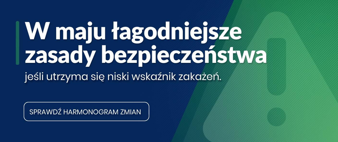 Plansza z nowym zasadami bezpieczeństwa