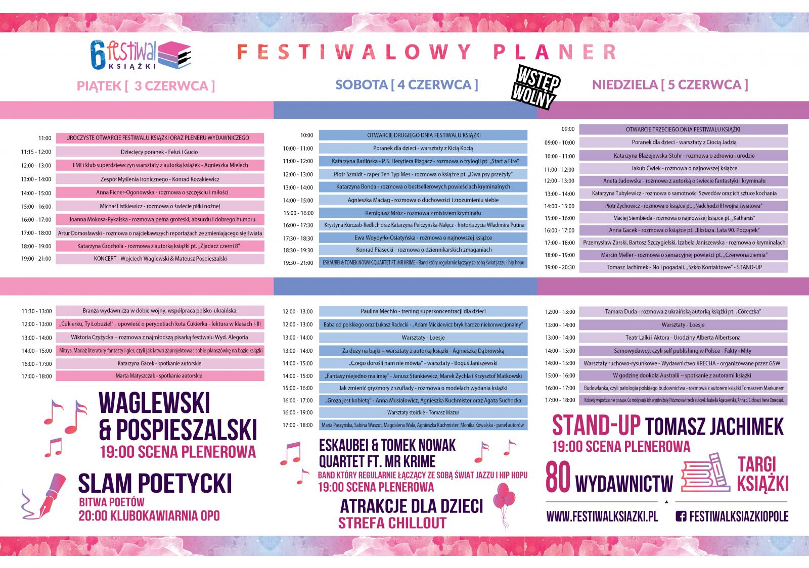 Planner Festiwal Książki