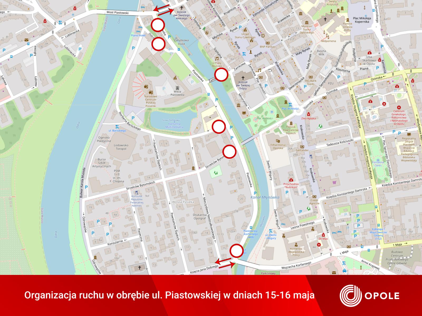 Mapa sytuacyjna - ul. Piastowska