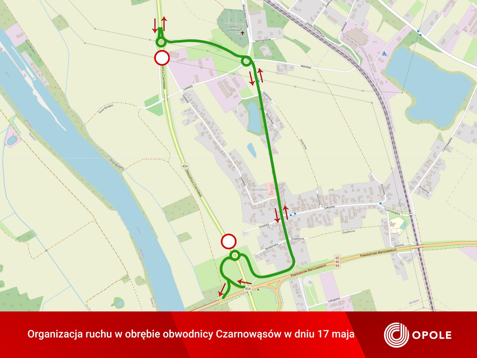 mapa sytuacyjna - Czarnowąsy
