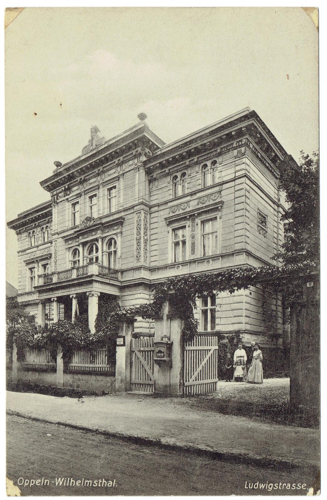 Ludwigstrasse (obecnie ul. Powstańców Śląskich), fot. Archiwum Śląska Opolskiego