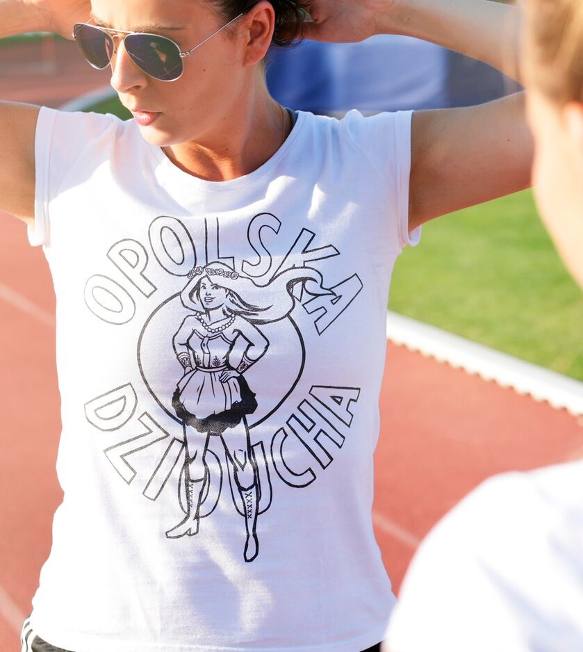 Koszulka we wzór Opolskie Dziouchy