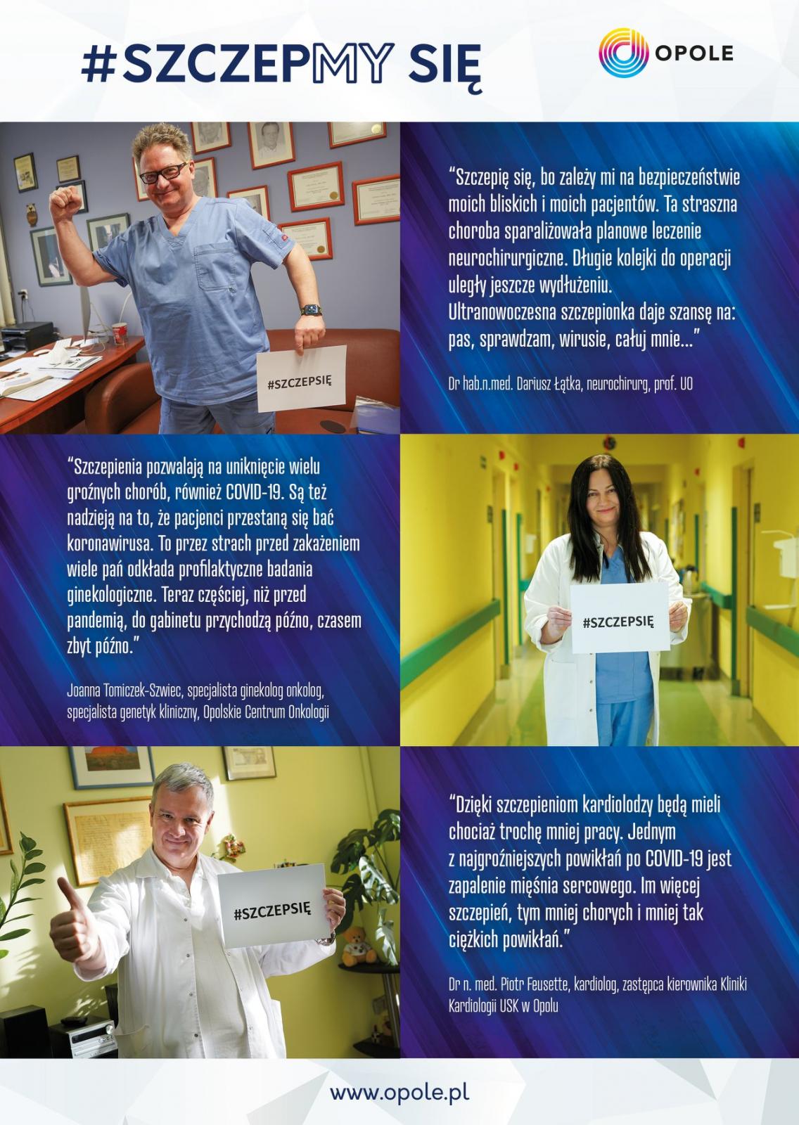 Plakat lekarze szczepmy się