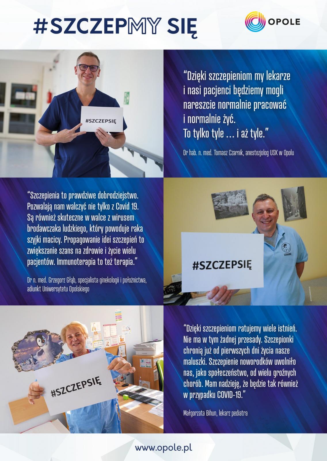 Plakat lekarze szczepmy się