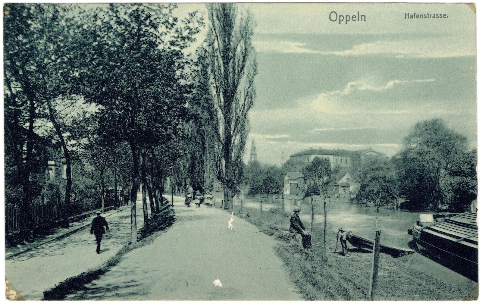 Lodowisko na stawku Barlickiego z synagogą w tle, ok. 1910 r.