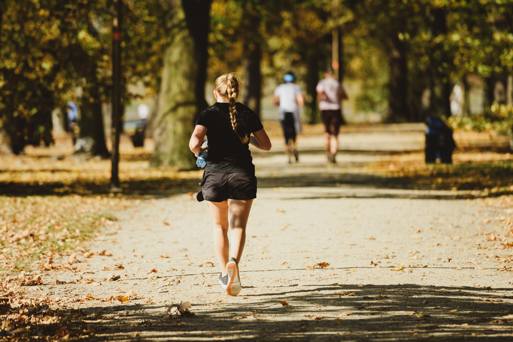 Biegaczka podczas jednej z edycji Podbiegów