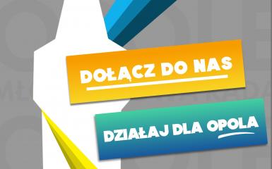 Młodzieżowa Rada Miasta Opola zachęca do działania - plakat