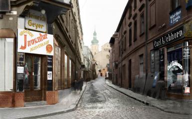 Ulica św. Wojciecha - stare zdjęcie