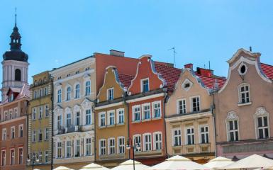 Ogródki restauracje na rynku w Opolu