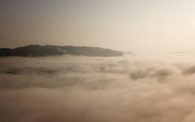 Zdjęcie przedstawia mgłę