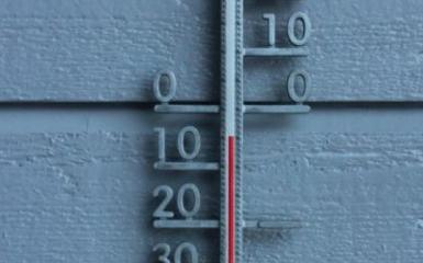 Niska temperatura na termometrze