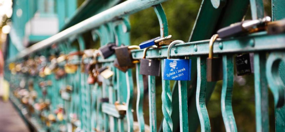 Most Groszowy, kłódki