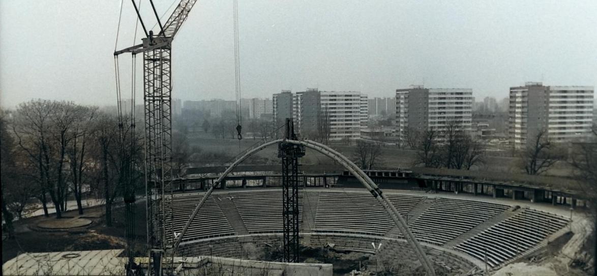 Budowa amfiteatru, fot. R. Łabus