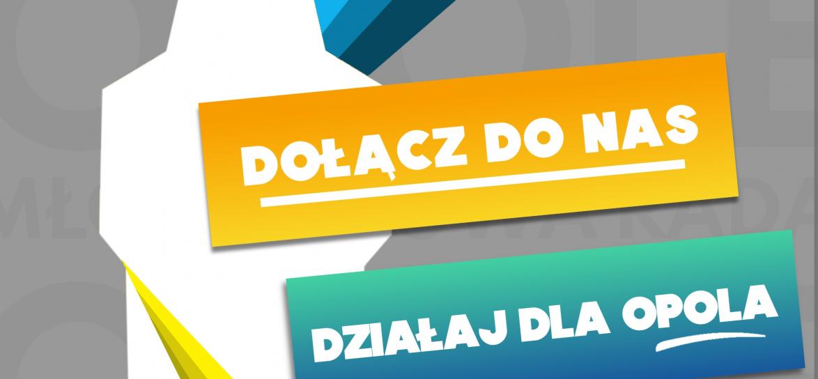Młodzieżowa Rada Miasta Opola zachęca do działania - plakat