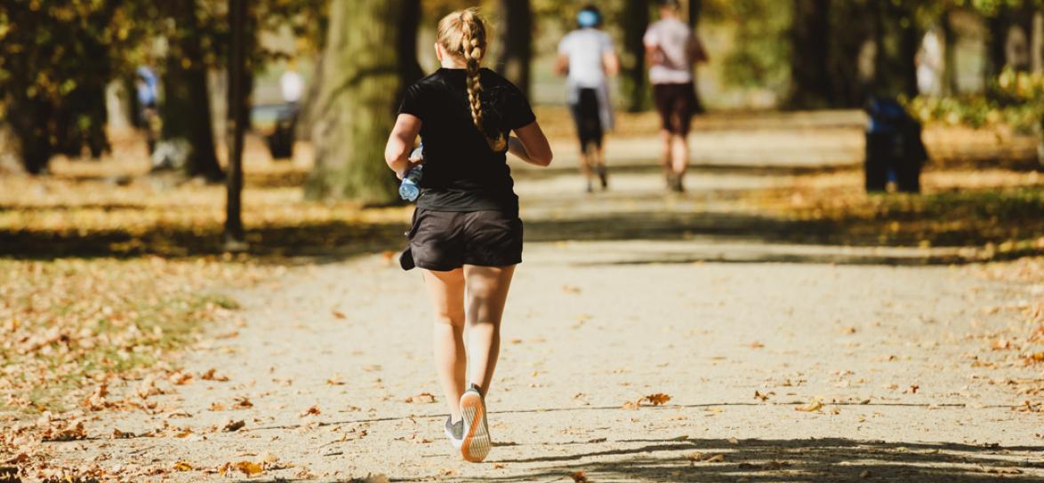 Biegaczka podczas jednej z edycji Podbiegów