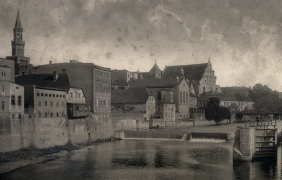 Fragment Młynówki, ok. 1890 r. Fragment Młynówki, ok. 1890 r.