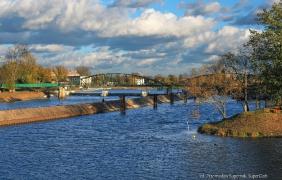 Opole, most spacerowy na Wyspę Bolko