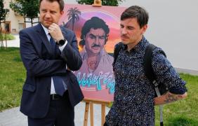 mural Krzysztofa Krawczyka- konferencja prasowa